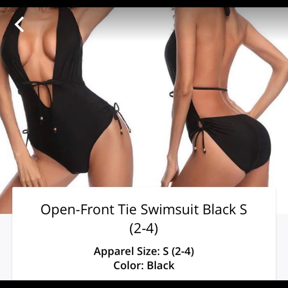 Open Front Tie Sexy swimsuit